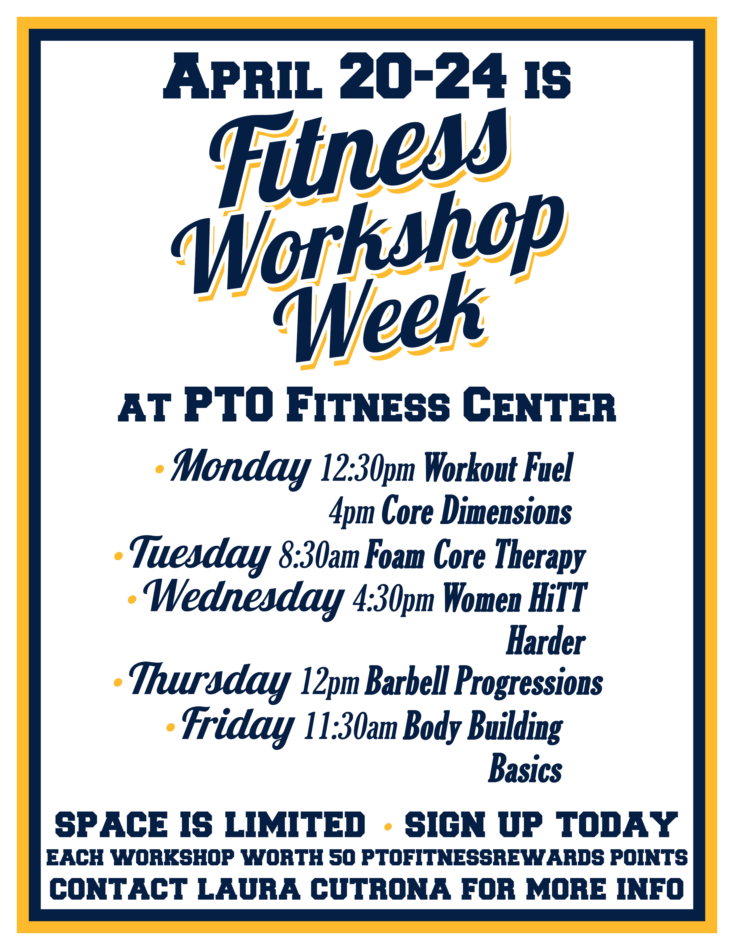 Fitness Week PTO Fitness Center